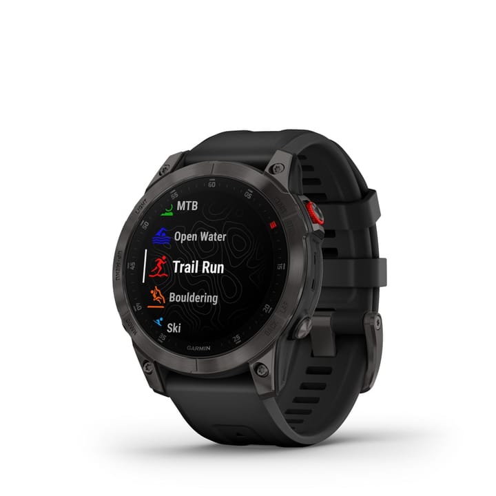 Garmin Epix 2 Sapphire, Black And Carbone Gray Titanium Dlc W/Black Band Garmin Garmin Epix 2 Sapphire, Black And Carbone Gray Titanium Dlc W/Black Band Garmin