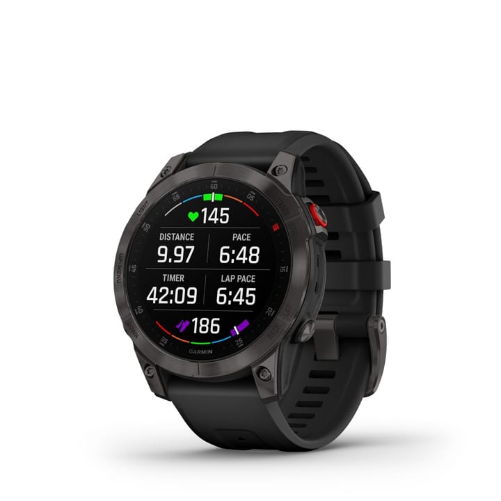Garmin Epix 2 Sapphire, Black And Carbone Gray Titanium Dlc W/Black Band Garmin Garmin Epix 2 Sapphire, Black And Carbone Gray Titanium Dlc W/Black Band Garmin