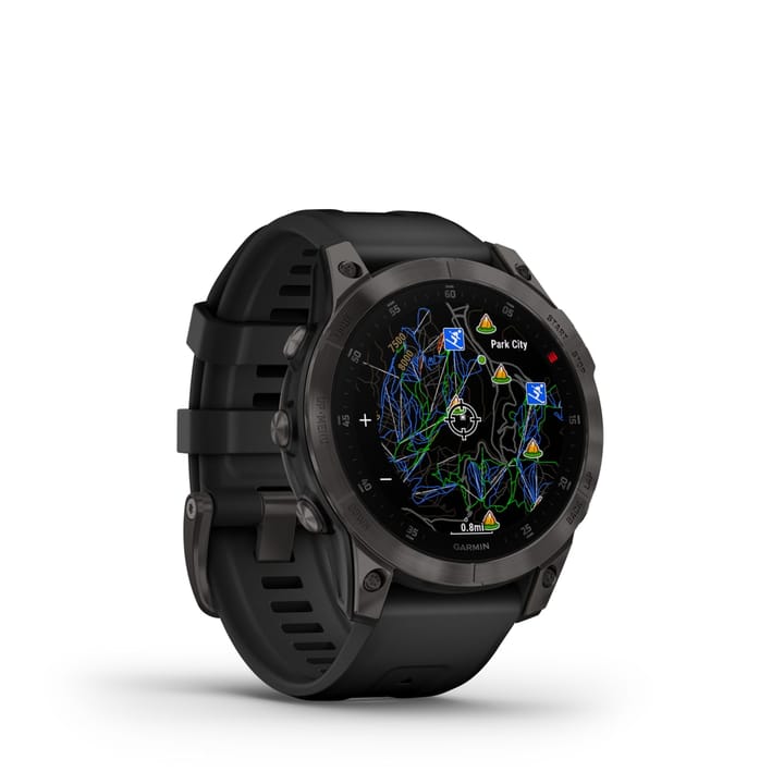 Garmin Epix 2 Sapphire, Black And Carbone Gray Titanium Dlc W/Black Band Garmin Garmin Epix 2 Sapphire, Black And Carbone Gray Titanium Dlc W/Black Band Garmin