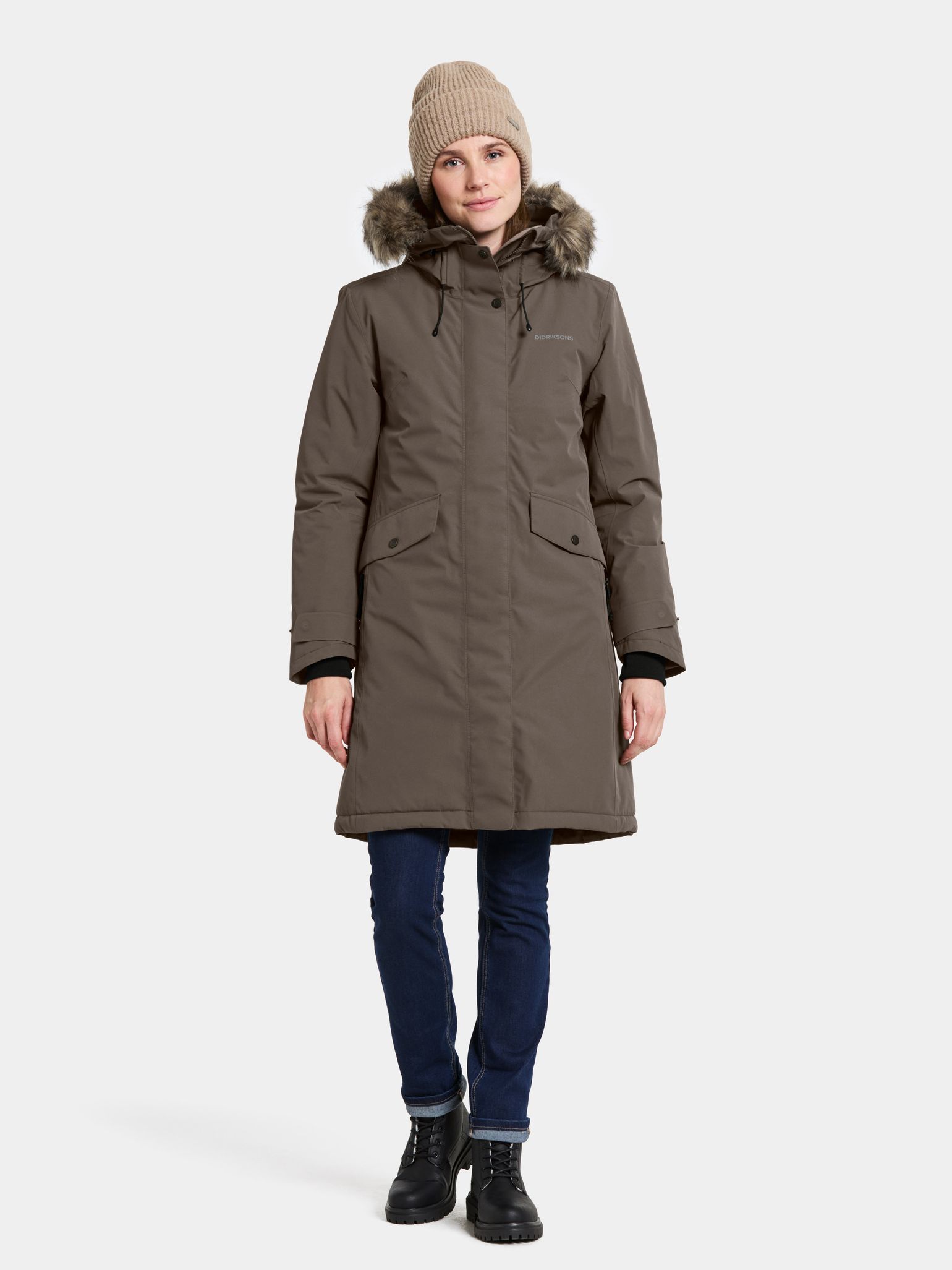 Didriksons Women's Erika Parka 3 Mocha Brown
