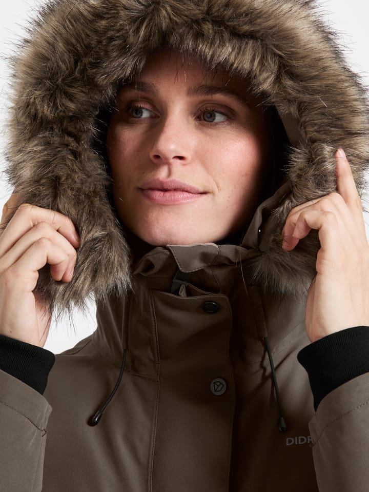 Didriksons Women's Erika Parka 3 Mocha Brown Didriksons Didriksons Women's Erika Parka 3 Mocha Brown Didriksons