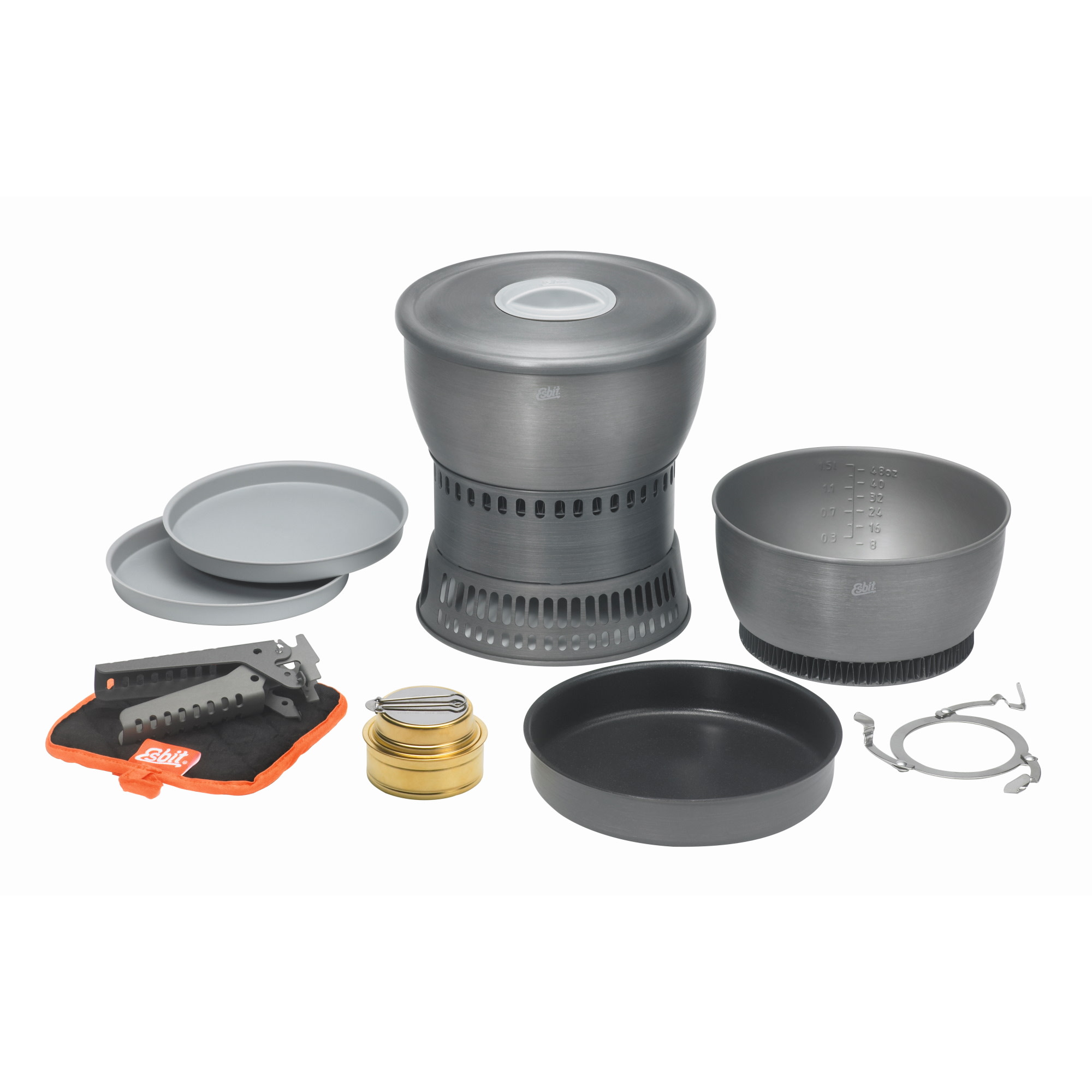 Esbit Cookset With Alcohol Burner 2,35L Metal Stormkök OneSize