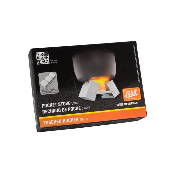 Esbit Pocket Stove Large Incl. 12x14g Metal Esbit Esbit Pocket Stove Large Incl. 12x14g Metal Esbit