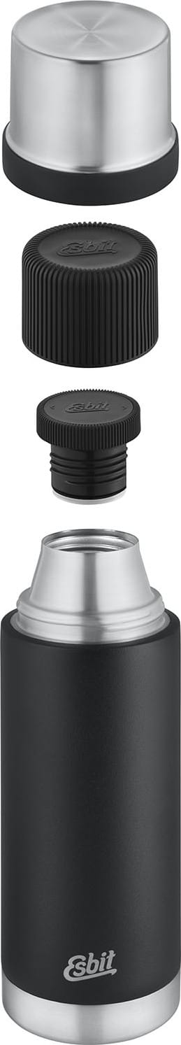 SCULPTOR Stainless Steel Vacuum Flask 1000 ml Black Esbit
