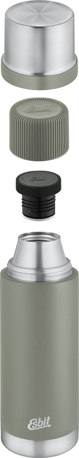 Esbit SCULPTOR Stainless Steel Vacuum Flask 1000 ml Stone Grey Esbit