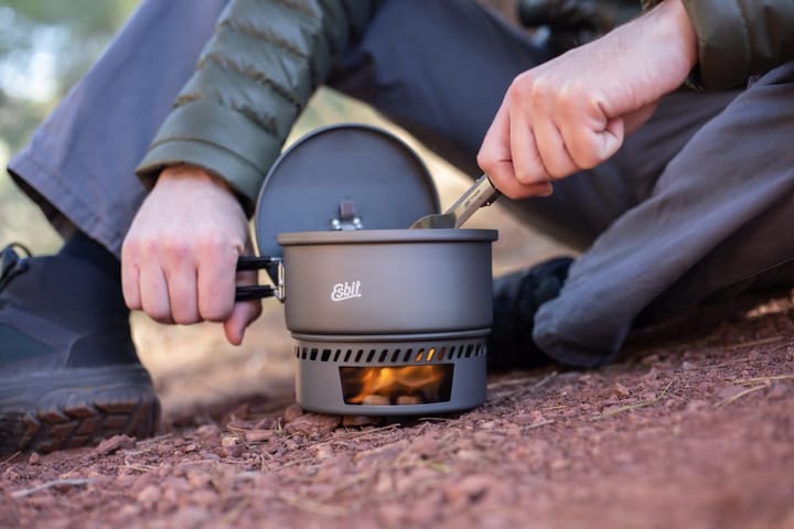 Esbit Solid Fuel Cookset 1000 ml Grey Esbit Esbit Solid Fuel Cookset 1000 ml Grey Esbit