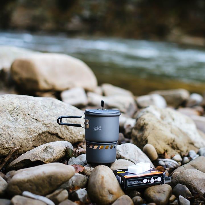 Esbit Solid Fuel Cookset 585ml Without Non-stick Coating Metal Esbit