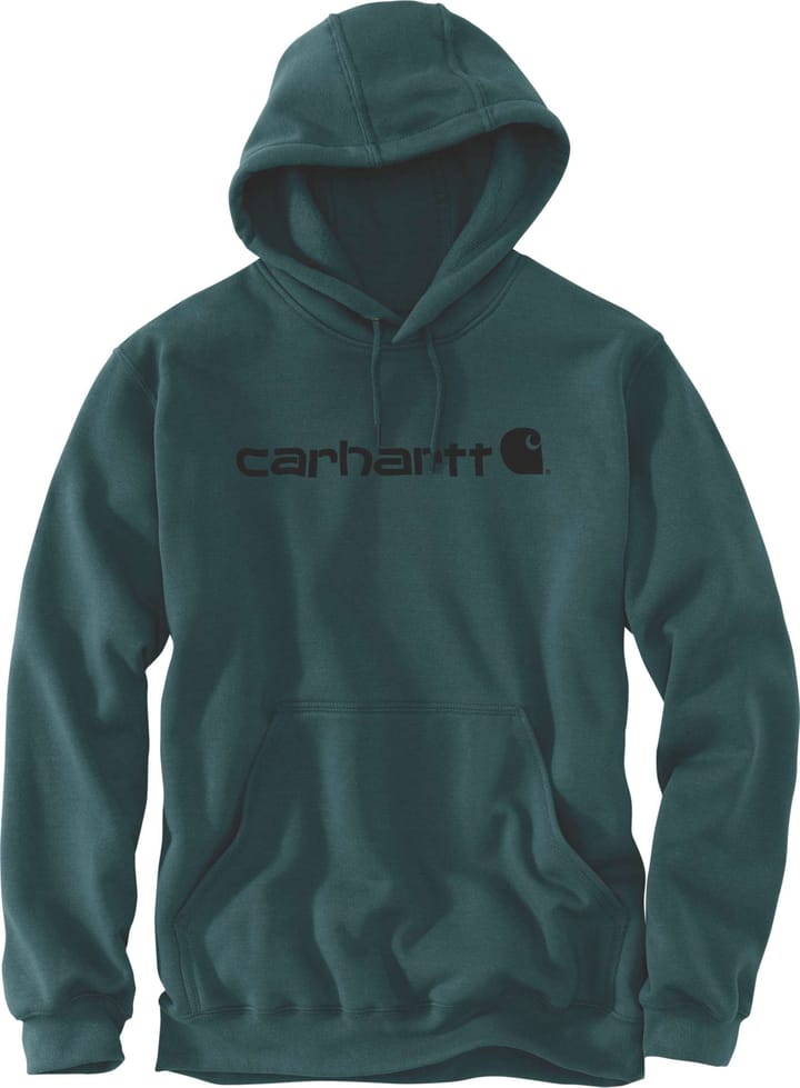 Carhartt Men's Signature Logo Hooded Sweatshirt Greenstone Carhartt Carhartt Men's Signature Logo Hooded Sweatshirt Greenstone Carhartt