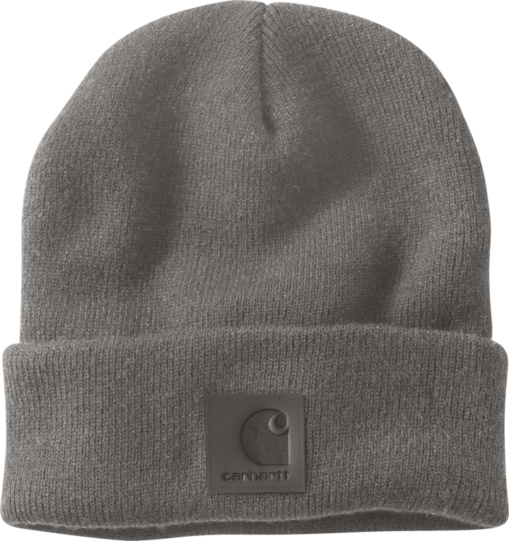 Carhartt Leatherette Watch Cap Beanie Mud Gray Carhartt