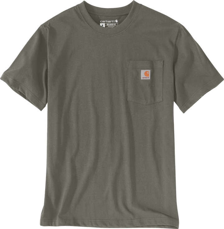 Carhartt Men's K87 Pocket Short Sleeve T-Shirt Dusty Olive Carhartt
