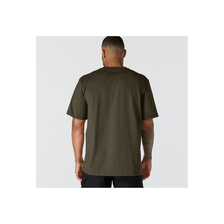 Carhartt Men's K87 Pocket Short Sleeve T-Shirt Burnished Logs Heather Carhartt