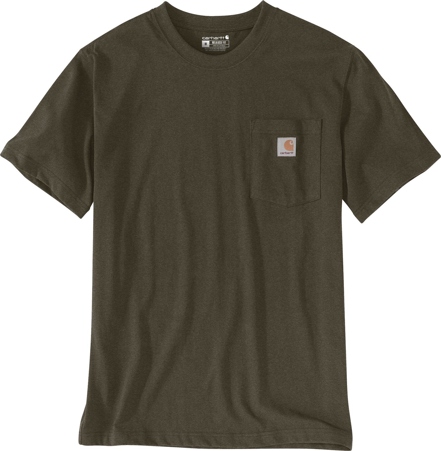 Carhartt Men's K87 Pocket Short Sleeve T-Shirt Burnished Logs Heather