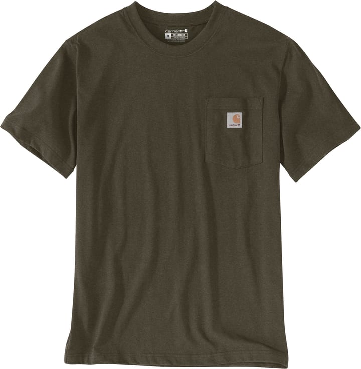 Carhartt Men's K87 Pocket Short Sleeve T-Shirt Burnished Logs Heather Carhartt