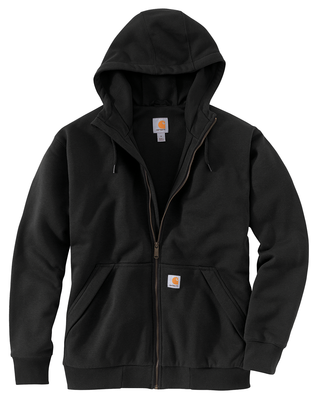 Carhartt Men's Paxton Thermal-Lined Full-Zip Sweatshirt Black