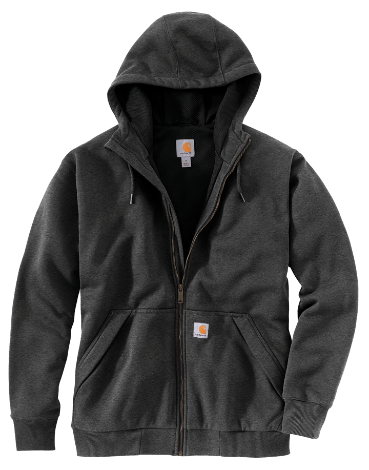 Carhartt Men's Paxton Thermal-Lined Full-Zip Sweatshirt Carbon Heather Carhartt