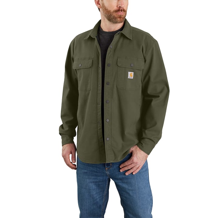 Carhartt Men's Canvas Fleece-Lined Shirt Jacket Basil Carhartt