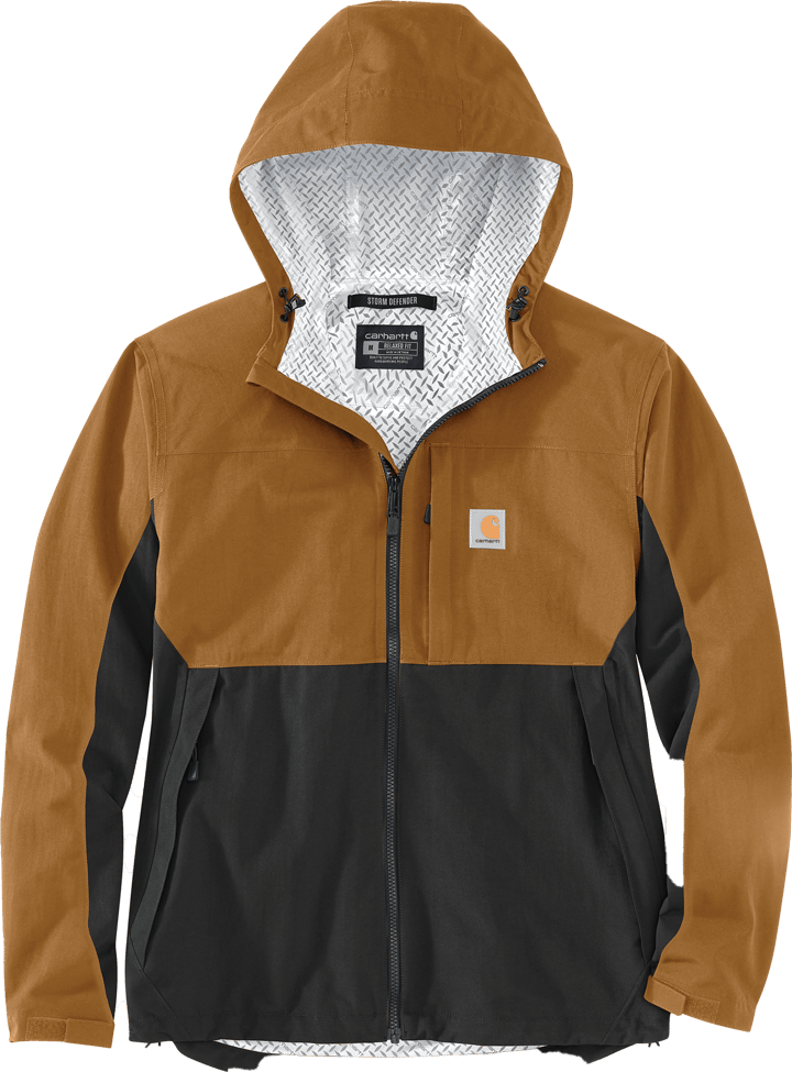 Carhartt Men's Relaxed Fit Packable Jacket Carhartt Brown/black Carhartt
