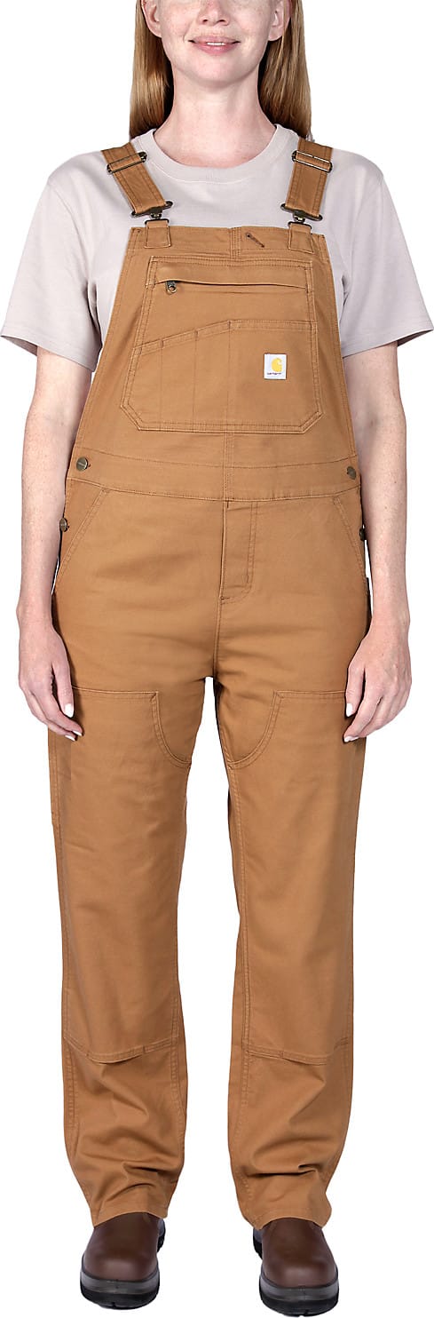 Carhartt Women's Relaxed Fit Denim Bib Overal Carhartt® Brown Carhartt