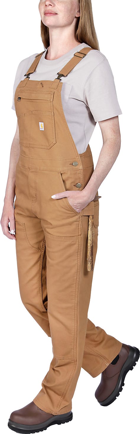 Carhartt Women's Relaxed Fit Denim Bib Overal Carhartt® Brown Carhartt