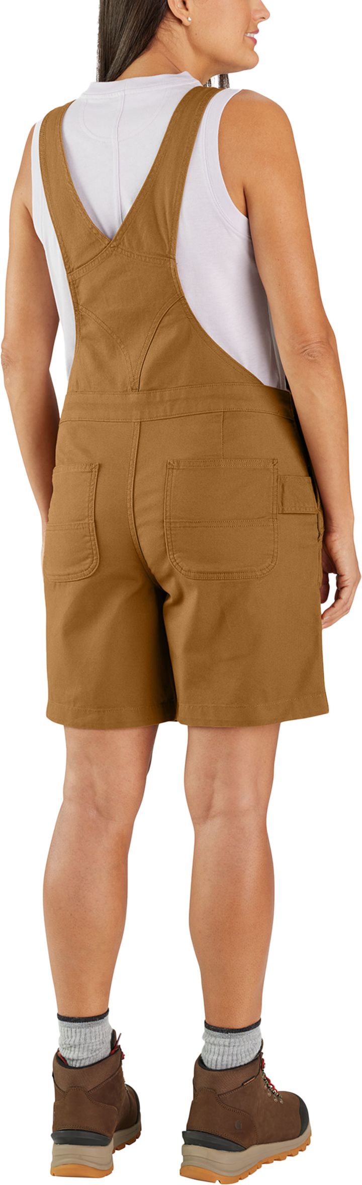 Carhartt Women's Relaxed Fit Canvas Shortall Carhartt Brown Carhartt