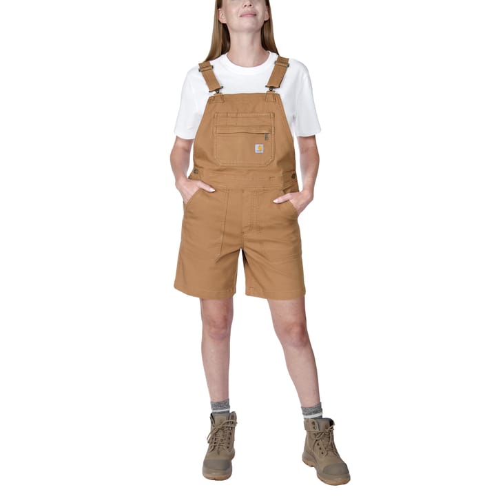 Carhartt Women's Relaxed Fit Canvas Shortall Carhartt Brown Carhartt
