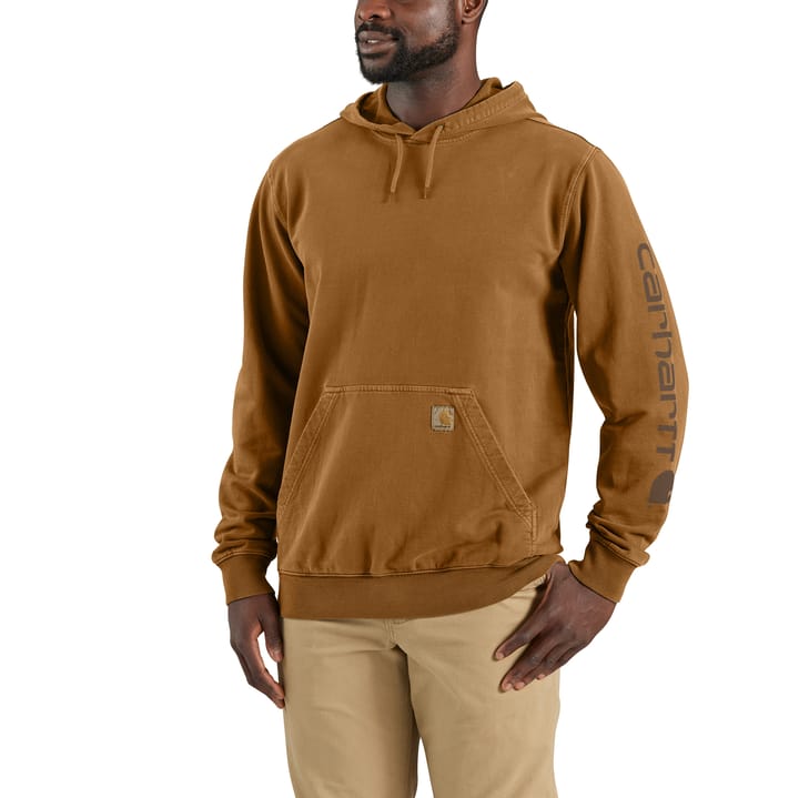 Carhartt Men's Durham Garment Dyed Logo Sweatshirt Carhartt Brown Carhartt
