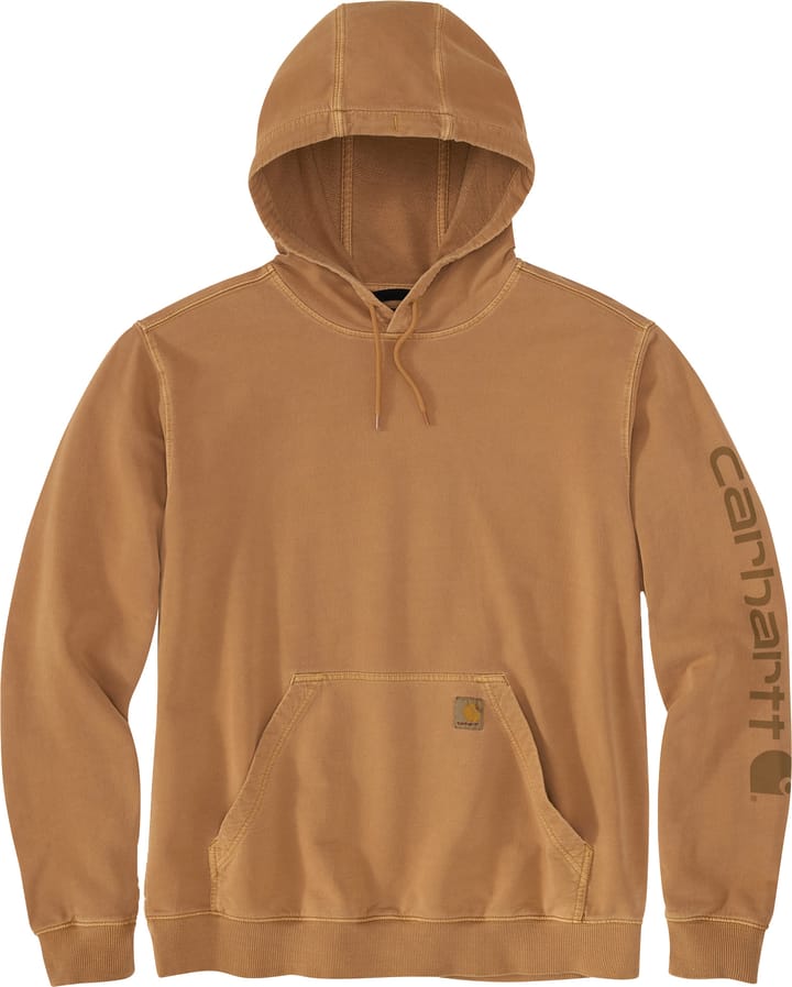 Carhartt Men's Durham Garment Dyed Logo Sweatshirt Carhartt Brown Carhartt