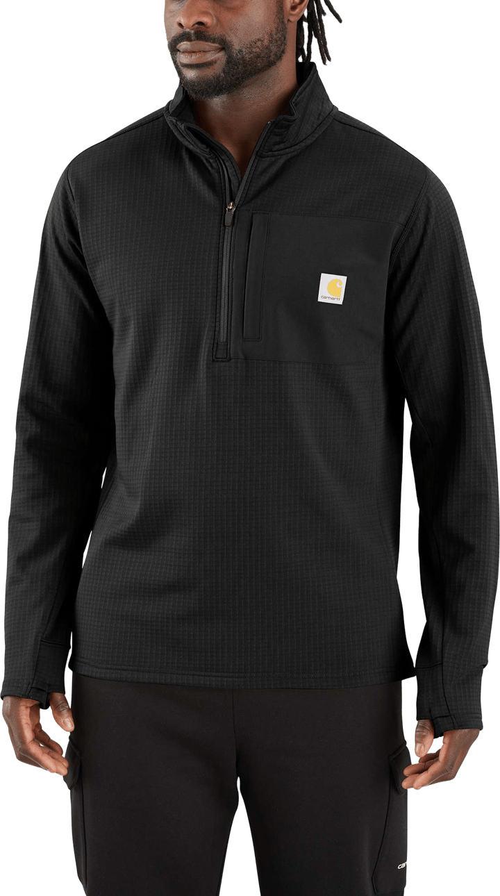 Carhartt Men's Mock Neck Half-Zip Black Carhartt