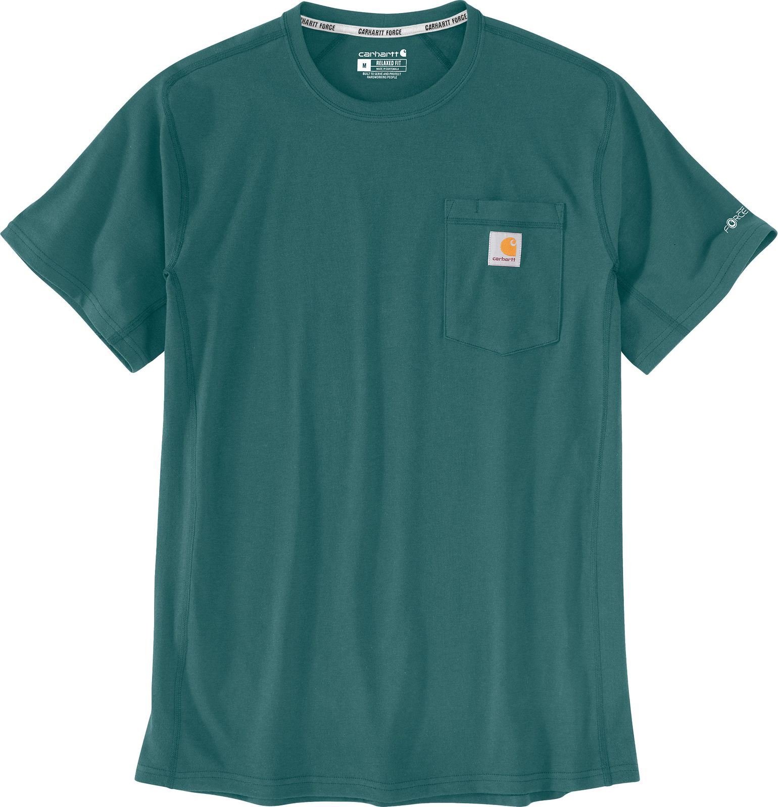Carhartt Men's Carhartt Force Relaxed Fit Midweight Short-Sleeve Pocket T-Shirt  Transformative Teal