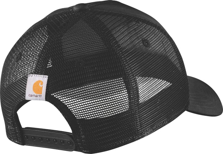Carhartt Men's Twill Mesh-Back Script Patch Cap Black Carhartt