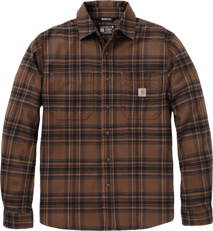 Carhartt Men's Hamilton Relaxed Ls Plaid Shirt Red Duck Carhartt