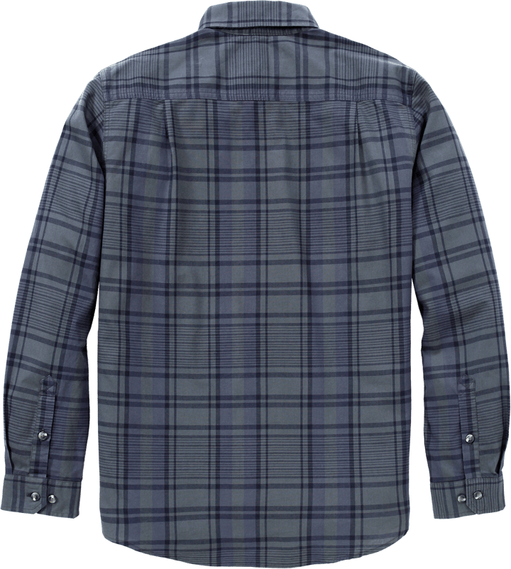 Carhartt Men's Fort Loose Ls Plaid Shirt Navy/Deep Smoke Blue Carhartt