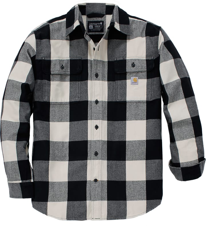 Carhartt Men's Long-Sleeve Plaid Shirt Oat Milk Carhartt