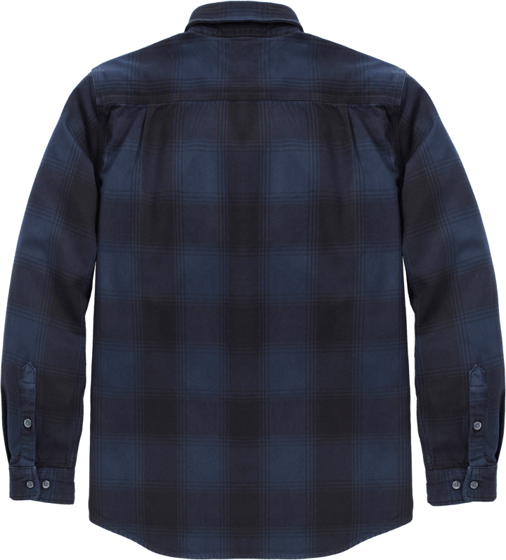 Carhartt Men's Hubbard Loose Ls Plaid Shirt Deep Smoke Blue Carhartt
