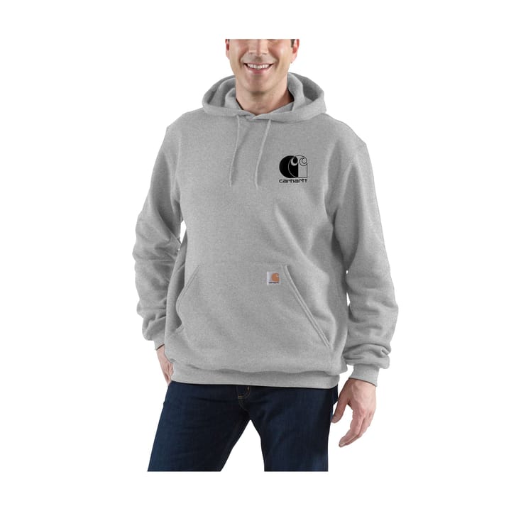 Carhartt Men's Signature Logo Sweatshirt Asphalt Heather Carhartt