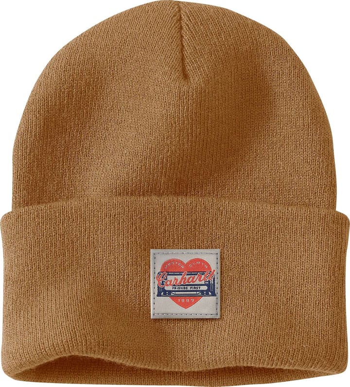 Carhartt Women's Knit Heart Patch Beanie Carhartt® Brown Carhartt