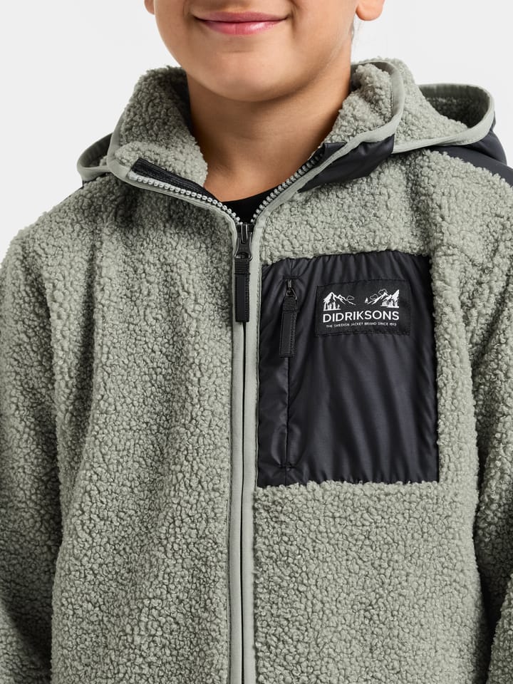 Didriksons Kids' Exa Full Zip 3 Wilted Leaf Didriksons