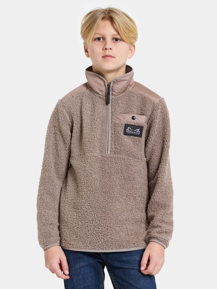 Didriksons Kids' Exa Half Zip Ash Brown Didriksons Didriksons Kids' Exa Half Zip Ash Brown Didriksons