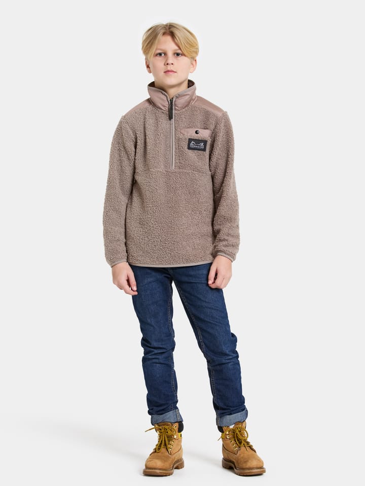 Didriksons Kids' Exa Half Zip Ash Brown Didriksons Didriksons Kids' Exa Half Zip Ash Brown Didriksons