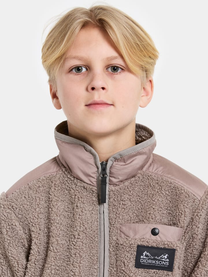 Didriksons Kids' Exa Half Zip Ash Brown Didriksons