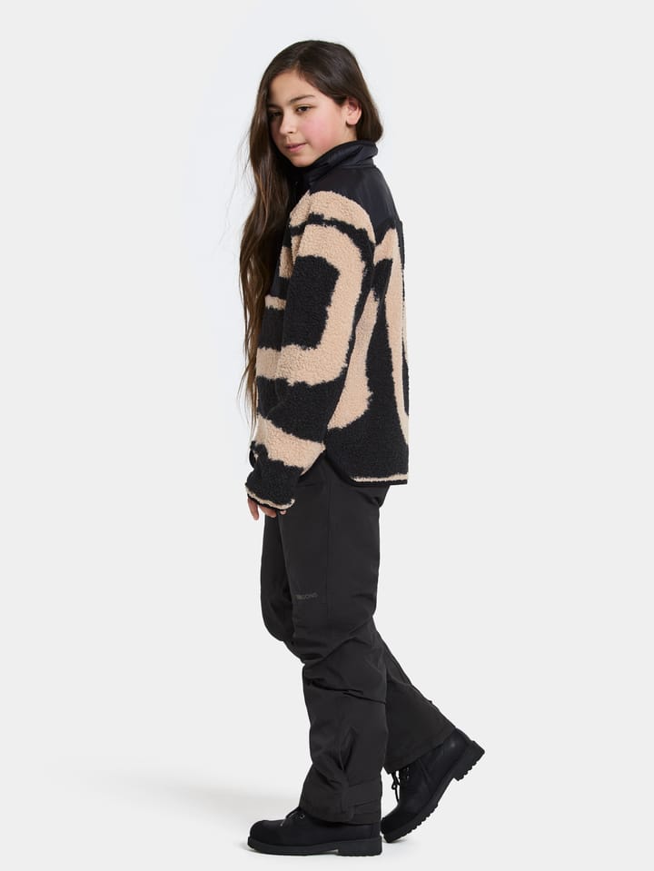 Didriksons Kids' Exa Printed Full Zip 2 Path L Black Didriksons