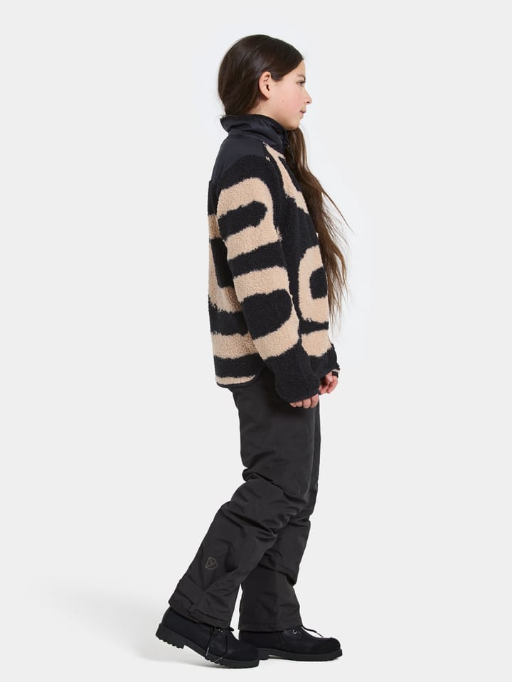 Didriksons Kids' Exa Printed Full Zip 2 Path L Black Didriksons