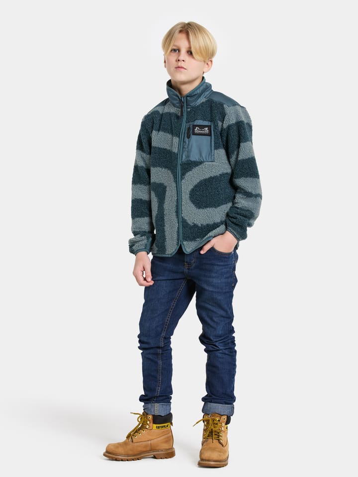 Didriksons Kids' Exa Printed Full Zip 2 Path L Blue Didriksons Didriksons Kids' Exa Printed Full Zip 2 Path L Blue Didriksons