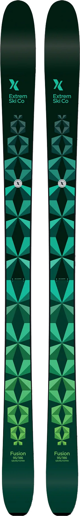 Extrem Skis Fusion 95 Green Laskettelusukset 172