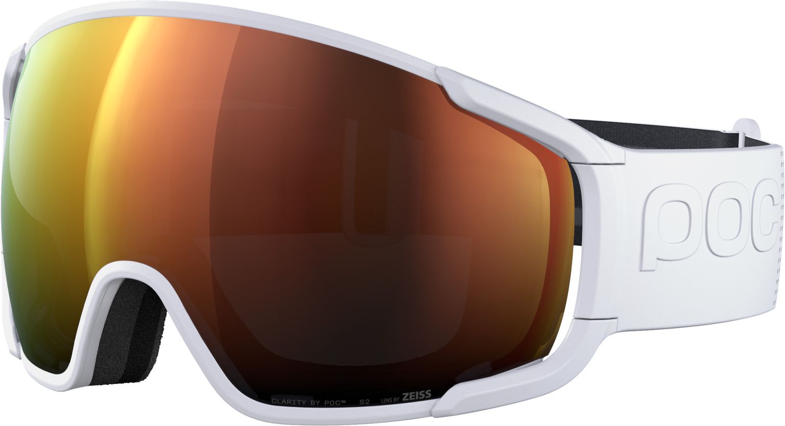 POC Zonula Hydrogen White/Partly Sunny Orange
