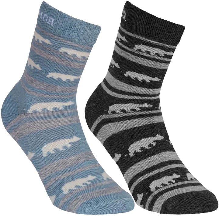 Striped Bear Merino Socks 2-pack Gridarmor