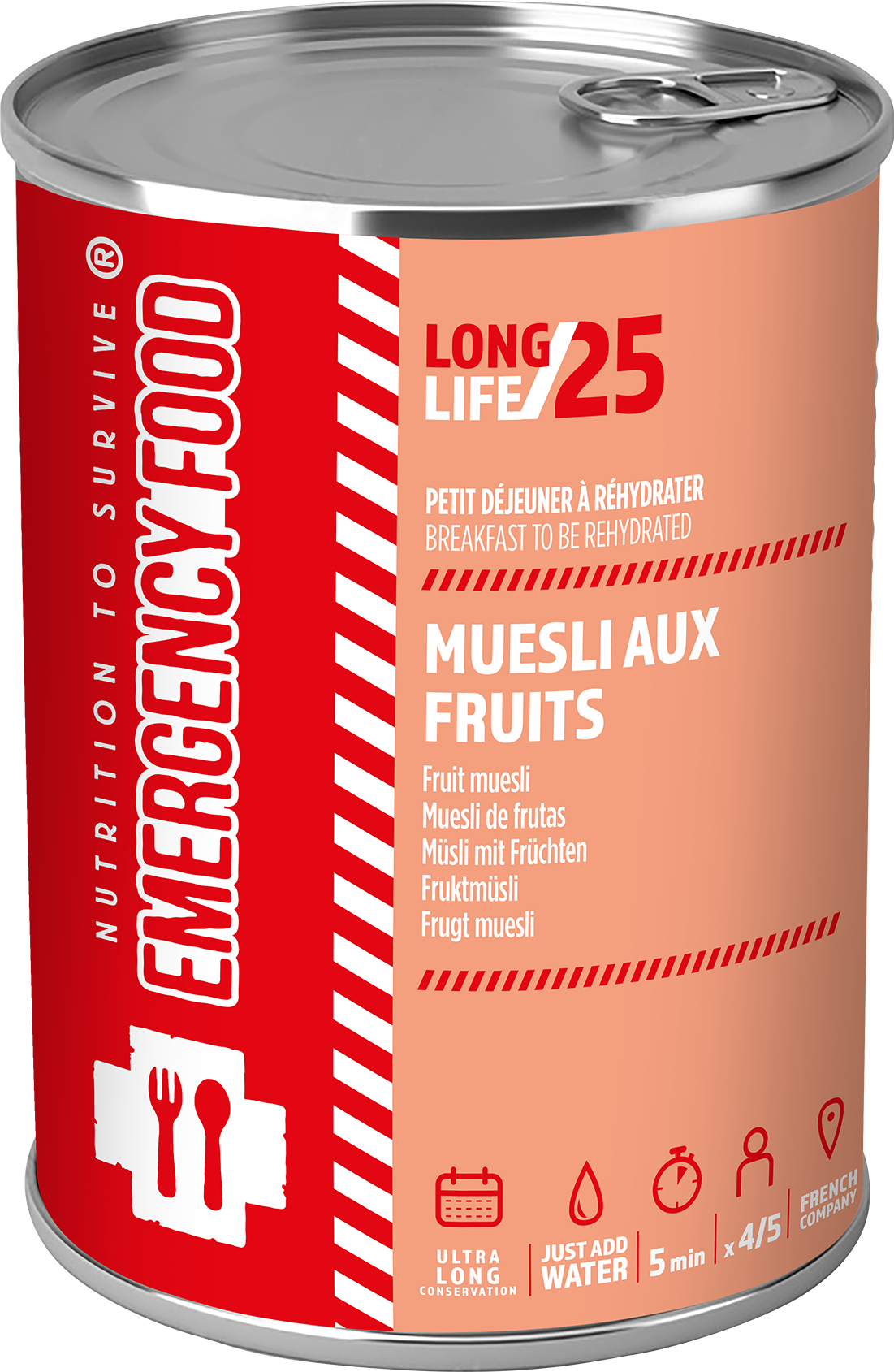 Emergency Food Fruit Muesli 5-port Onecolour  OneSize