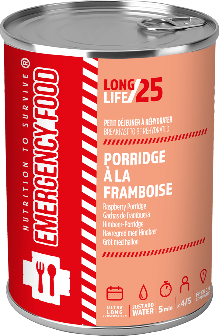 Emergency Food Raspberry Porridge 5-Port Onecolour Emergency Food