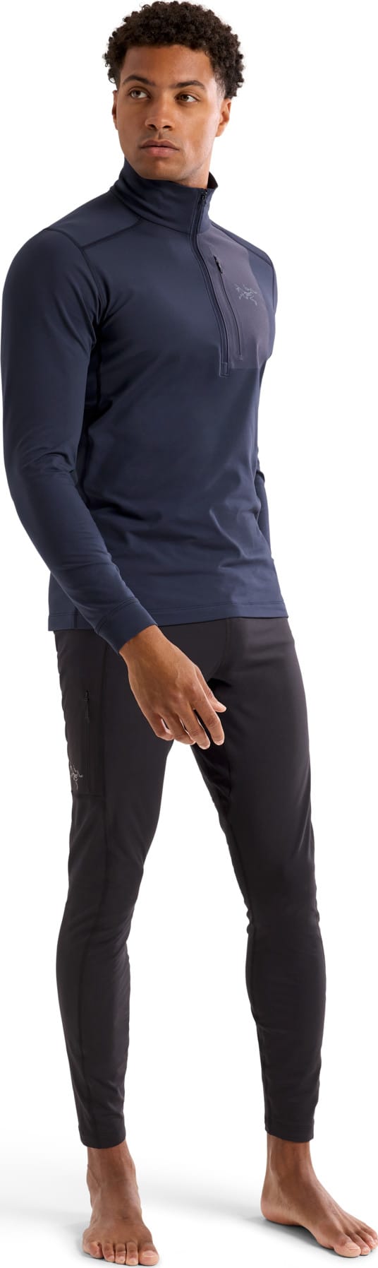 Arc'teryx Men's Rho Lt Zip Neck Black Sapphire Arc'teryx