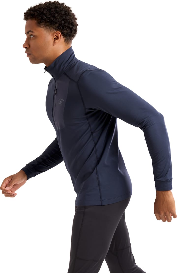 Arc'teryx Men's Rho Lt Zip Neck Black Sapphire Arc'teryx